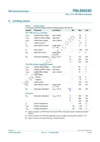 PBLS6024D Datasheet Page 4