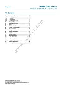 PBRN123ES Datasheet Page 17