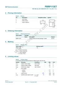 PBRP113ET Datasheet Page 3