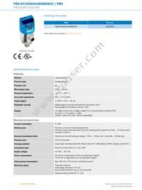 PBS-RP160SN1SS0BMA0Z Datasheet Page 2