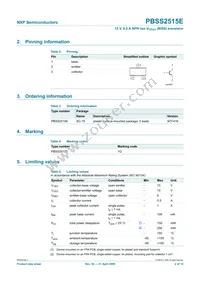 PBSS2515E Datasheet Page 3