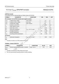 PBSS2515VPN Datasheet Page 4