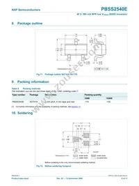 PBSS2540E Datasheet Page 9