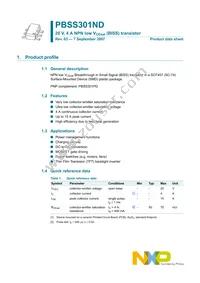PBSS301ND Datasheet Page 2