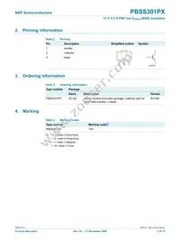 PBSS301PX Datasheet Page 3