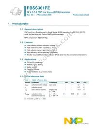 PBSS301PZ Datasheet Page 2