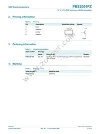 PBSS301PZ Datasheet Page 3