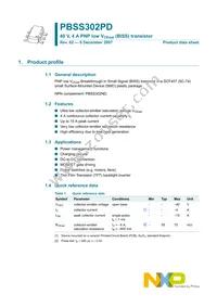 PBSS302PDH Datasheet Page 2