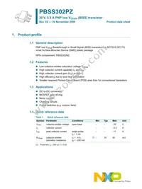 PBSS302PZ Datasheet Page 2