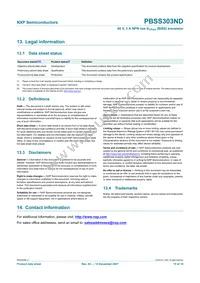 PBSS303ND Datasheet Page 16