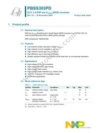 PBSS303PD Datasheet Page 2