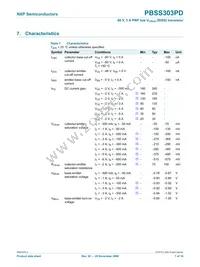 PBSS303PD Datasheet Page 8