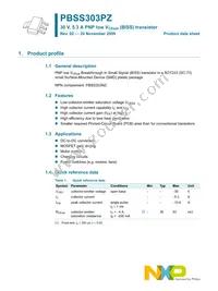 PBSS303PZ Datasheet Page 2