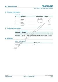 PBSS304ND Datasheet Page 3