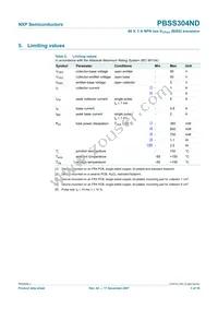 PBSS304ND Datasheet Page 4