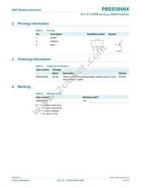 PBSS304NXZ Datasheet Page 3