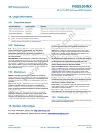 PBSS304NXZ Datasheet Page 15