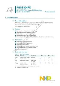 PBSS304PD Datasheet Page 2