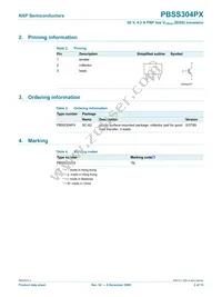 PBSS304PX Datasheet Page 3