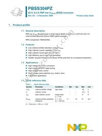 PBSS304PZ Datasheet Page 2