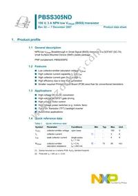 PBSS305ND Datasheet Page 2