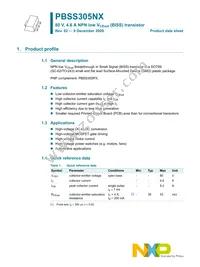 PBSS305NX Datasheet Page 2