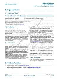 PBSS305NX Datasheet Page 15