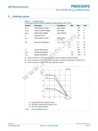 PBSS305PZ Datasheet Page 4