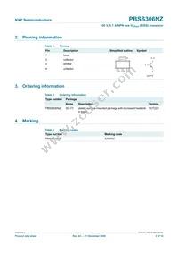 PBSS306NZ Datasheet Page 3