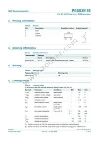 PBSS3515E Datasheet Page 3