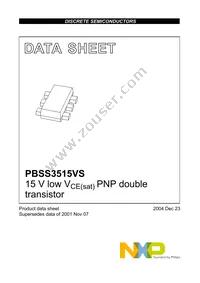 PBSS3515VS Datasheet Page 2