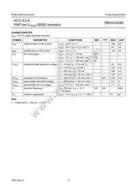 PBSS3540M Datasheet Page 4