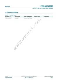 PBSS3540MB Datasheet Page 9