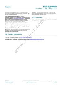 PBSS3540MB Datasheet Page 11