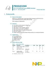 PBSS4032ND Datasheet Page 2