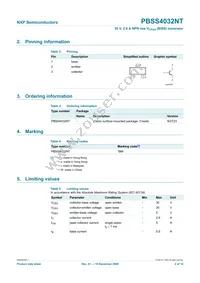 PBSS4032NT Datasheet Page 3