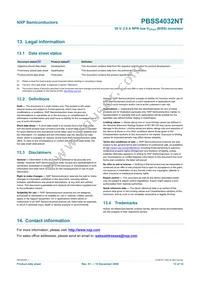 PBSS4032NT Datasheet Page 14