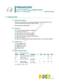 PBSS4032PD Datasheet Page 2