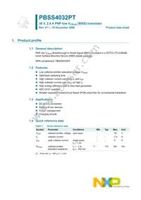 PBSS4032PT Datasheet Page 2