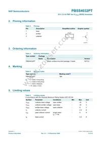 PBSS4032PT Datasheet Page 3