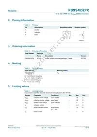 PBSS4032PX Datasheet Page 2