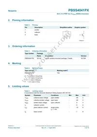 PBSS4041PX Datasheet Page 2