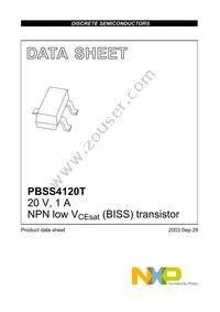 PBSS4120T Datasheet Page 2