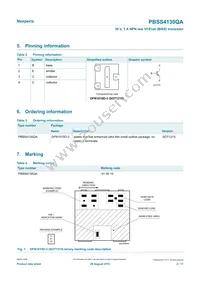 PBSS4130QAZ Datasheet Page 2