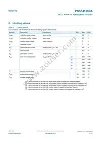 PBSS4130QAZ Datasheet Page 3