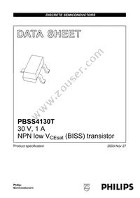 PBSS4130T Datasheet Page 2