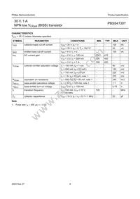 PBSS4130T Datasheet Page 5