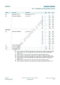 PBSS4160PAN Datasheet Page 3