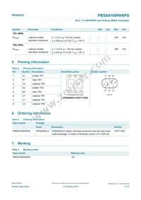 PBSS4160PANPSX Datasheet Page 2