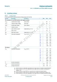 PBSS4160PANPSX Datasheet Page 3